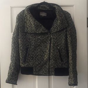 TInley Road Black and White Moto Jacket